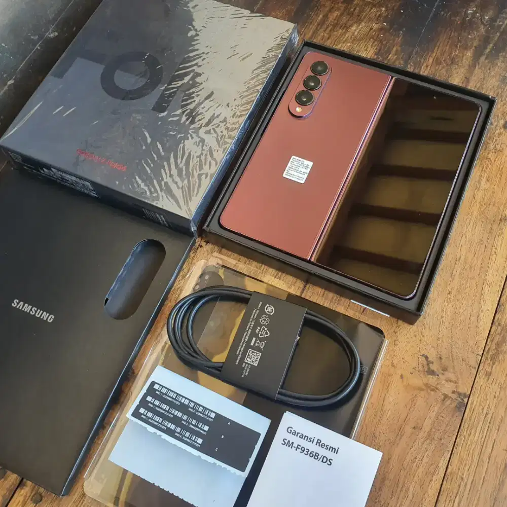 Samsung Z Fold4 5G 512 + S-Pen Burgundy Mulus Normal Galaxy Fold 4
