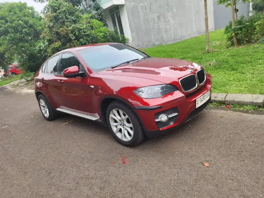 BMW X6 2008 Bensin twinturbo N54 antik rare warna merah int putih