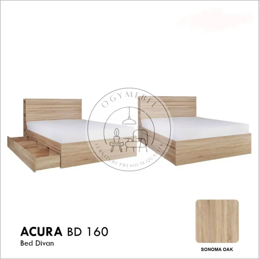 ranjang only ukuran 160x200 + laci termurah dan terlaris