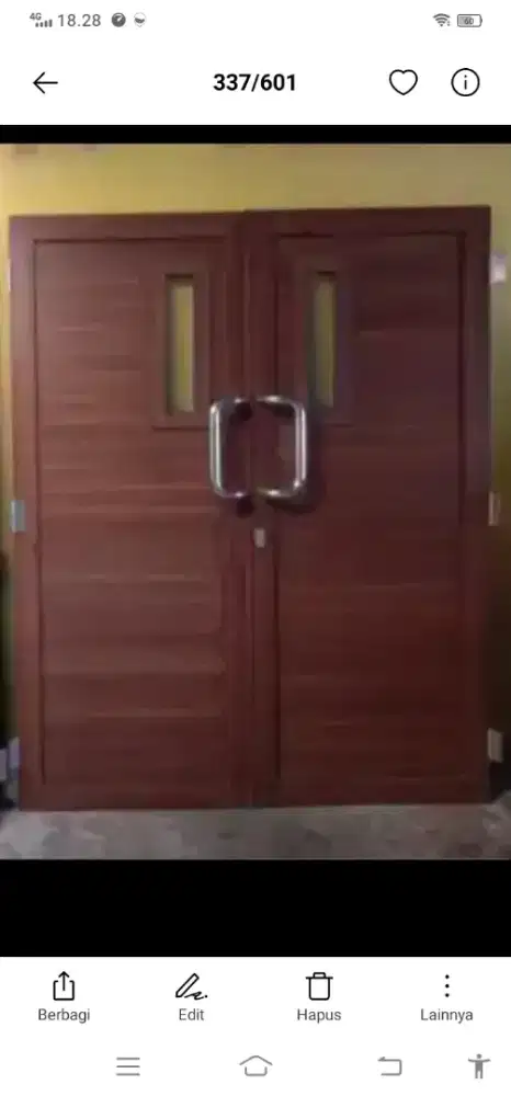 Pintu alumunium kondisi 99%