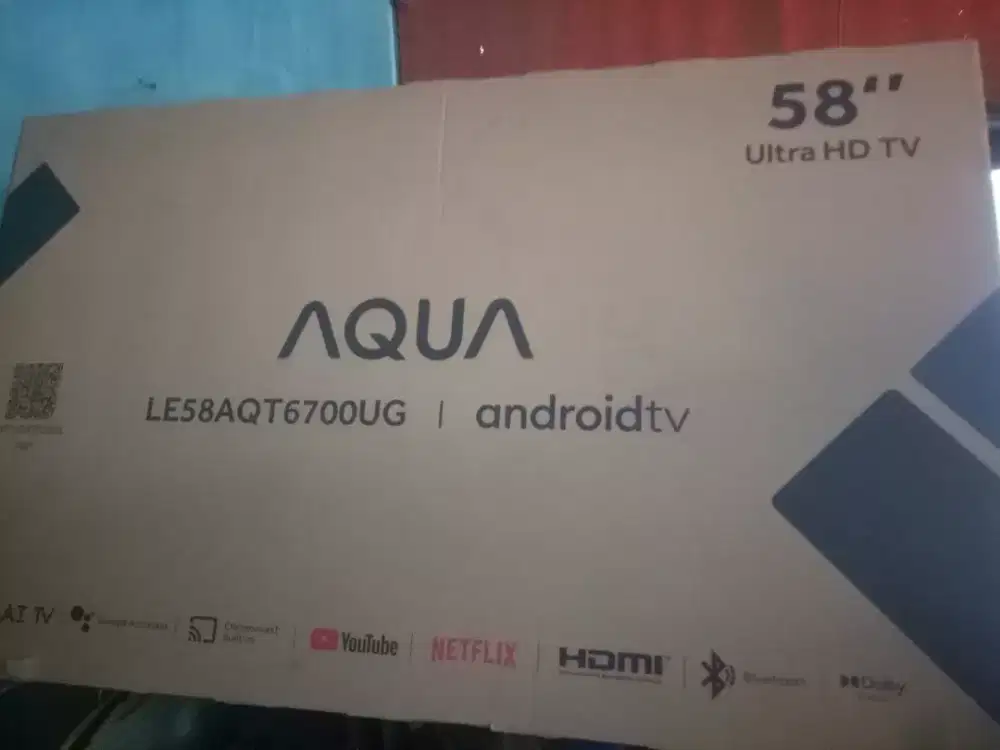 Jual kardus bekas TV 58inc masih lengkap/Styrofoam lokasi Bintaro