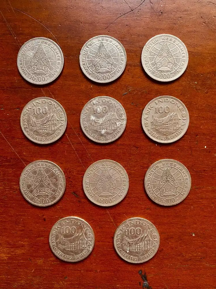 Jual Uang Rupiah Koin Kuno Pecahan Rp. 100