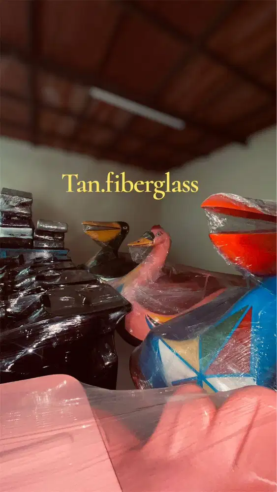 sepeda air gowes fiberglass ukuran sedang,burung bangau