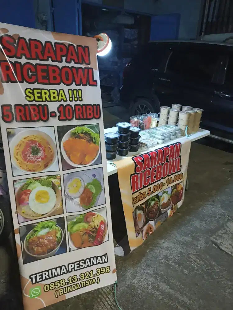 Ricebowl aneka Chicken/Noodle