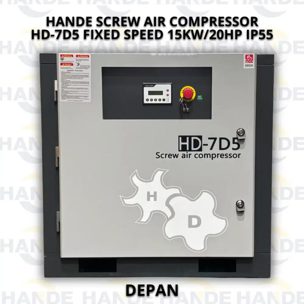 Hande Screw Air Compressor HD-7D5 FIXED SPEED 7,5KW/10HP IP55 8Bar