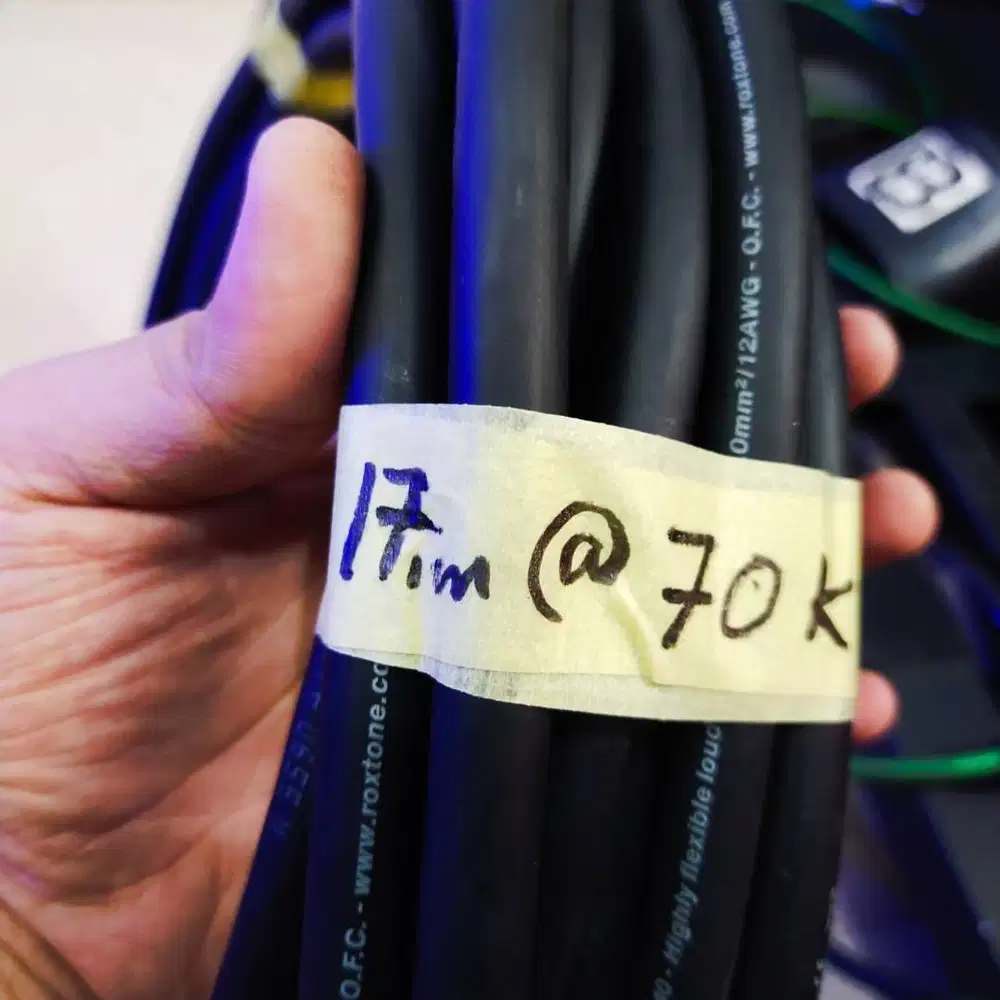 SISAH PROJEK BOLE NEGO - Roxtone HFSC240 kabel Speaker @17/mtr