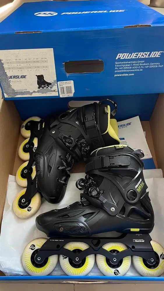 Powerslide Yellow Imperial 80 - Sepatu Roda Inline Skate