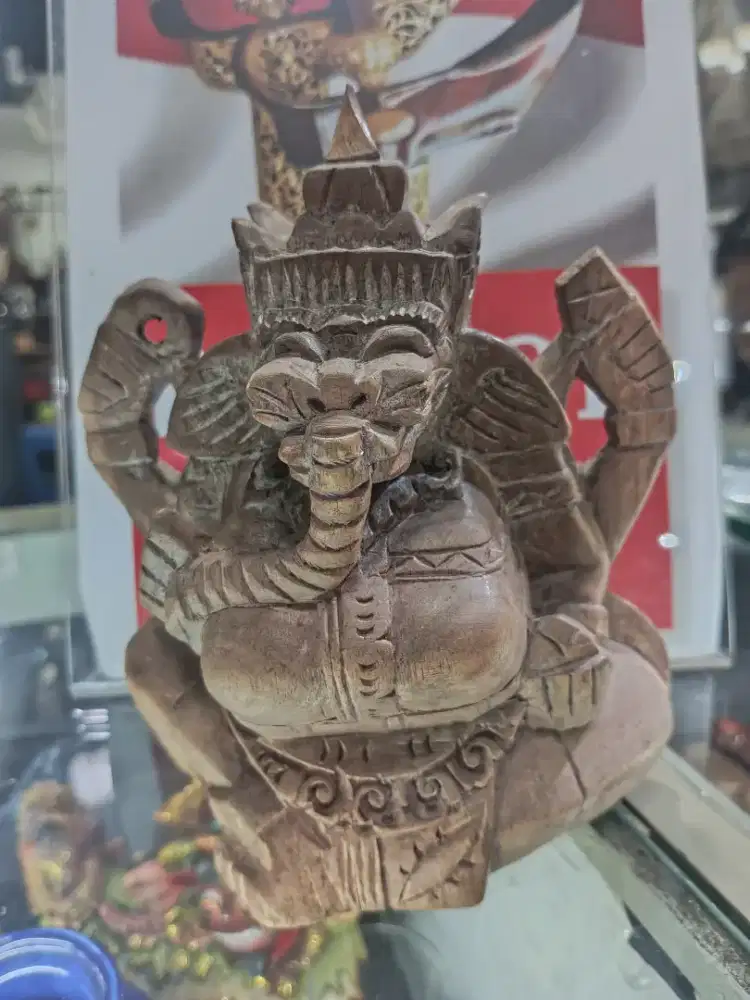 Patung kayu ganesha