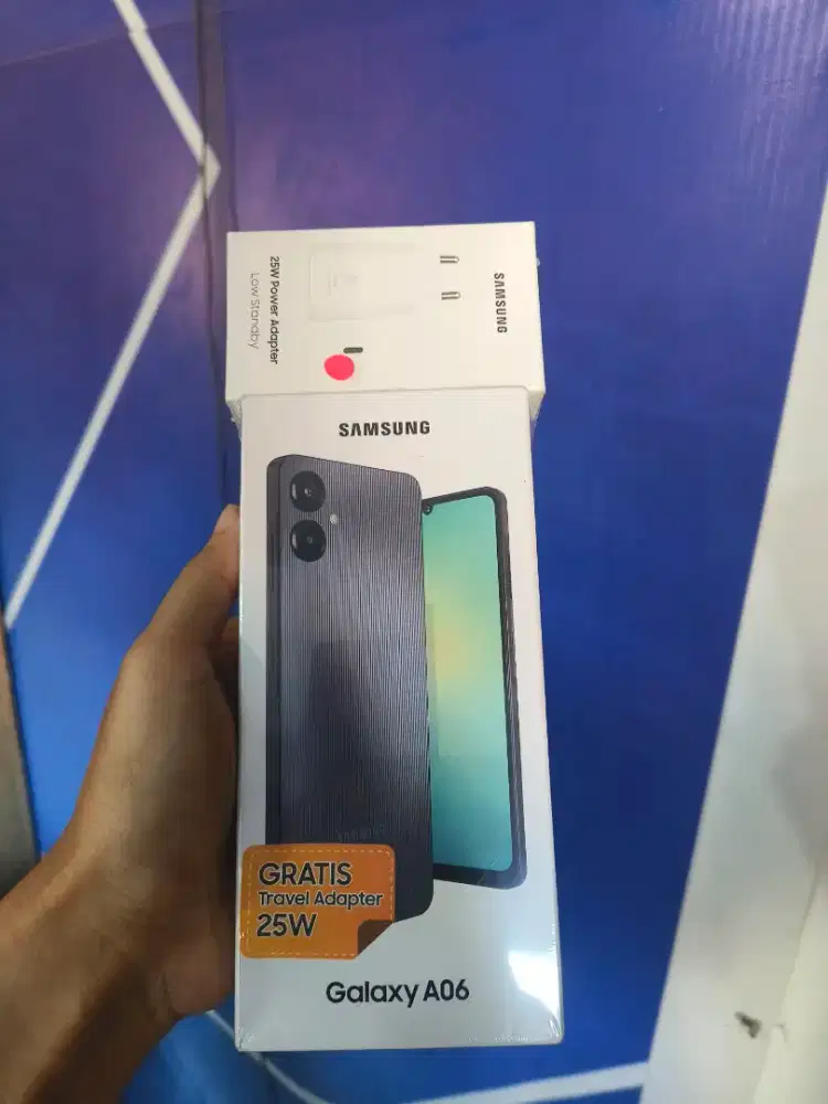 Samsung a06 4/64 free adaftor