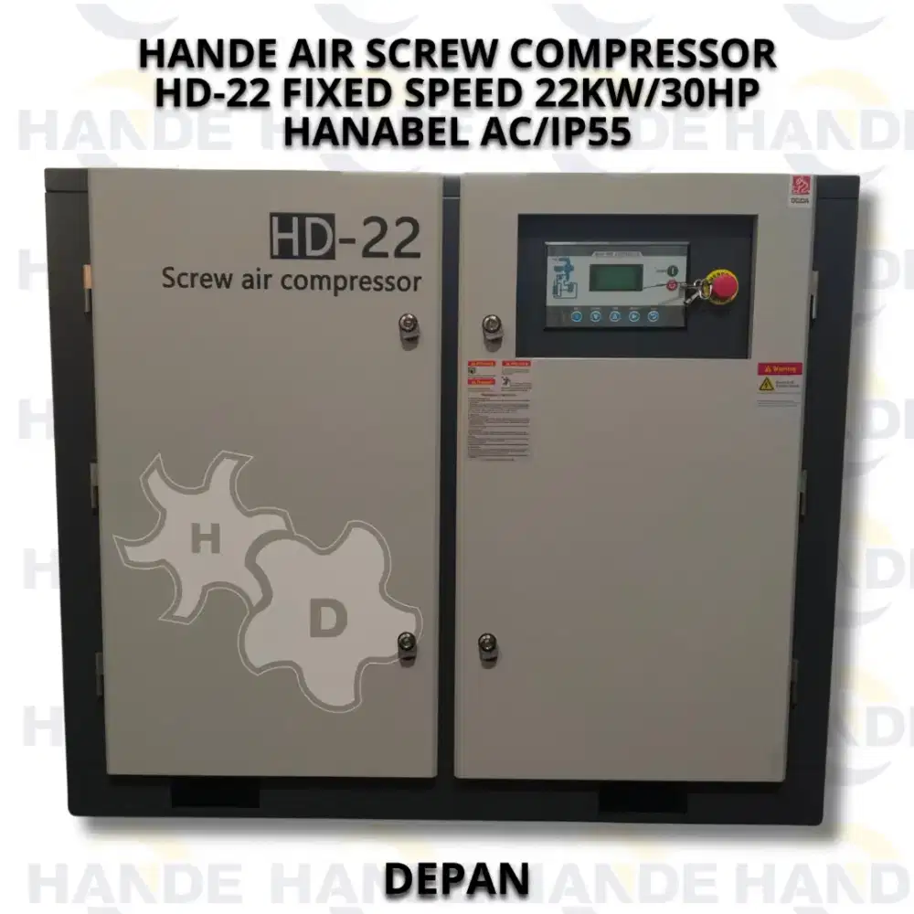 Hande Screw Air Compressor HD-22 Fixed Speed  22KW/30HP IP55 8 Bar