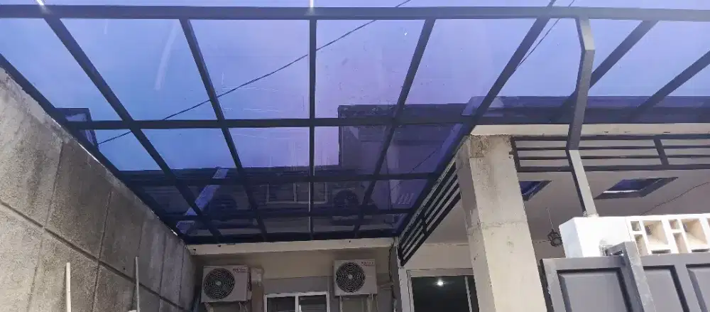 Kanopi atap solar tuff 3 mm