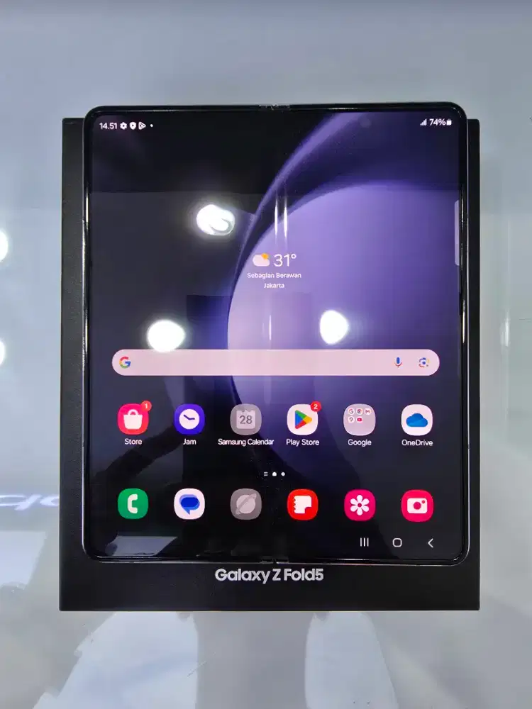 Samsung Z Fold 5 5G 12+8/512Gb Blue Ex Garansi resmi SEIN -MasterCom