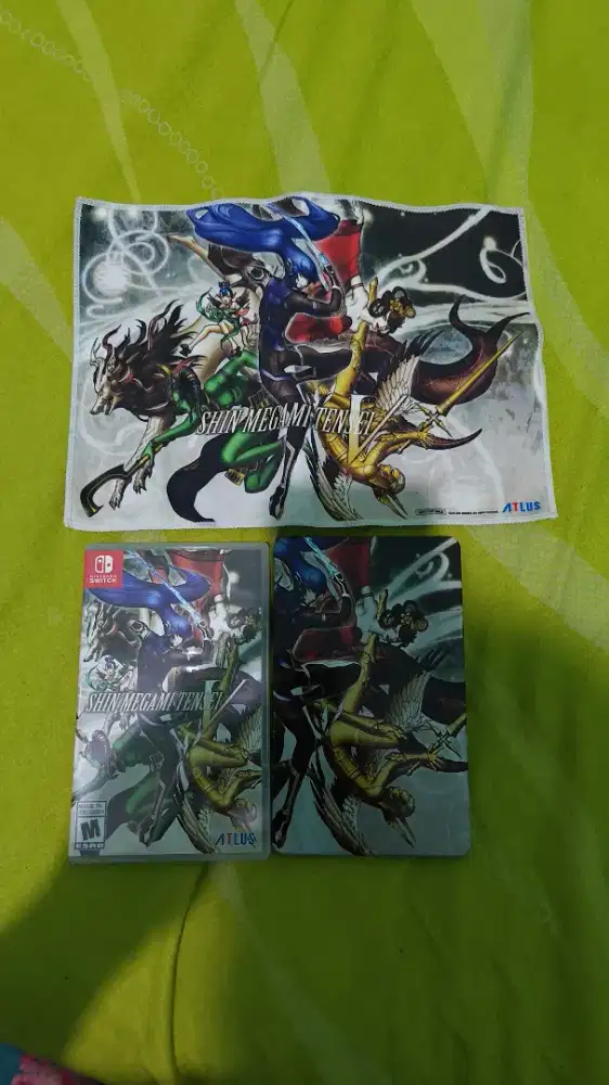 Jual Game Shin Megami Tensei V+ Steel Case dan Kain Lap nya Region USA
