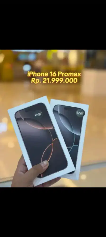 IPHONE 16 PROMAX GARANSI RESMI