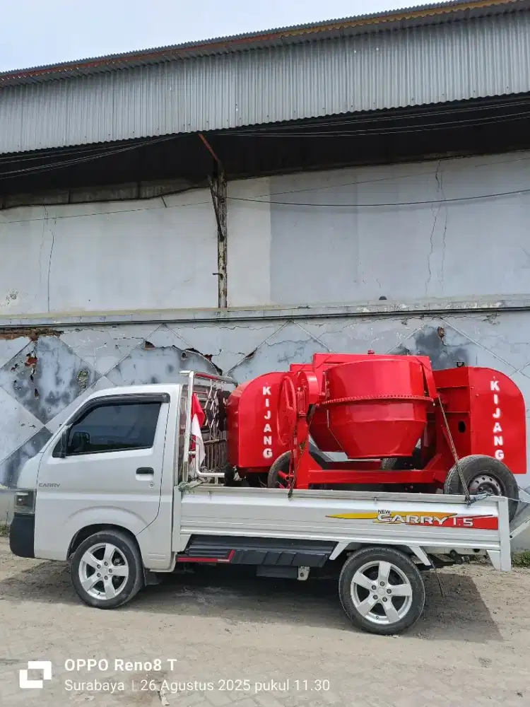 Molen cor 50kg ban karet komplit diesel siap pakai