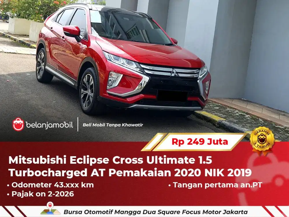 [ GARANSI 1TH ] Mitsubishi Eclipse Cross Ultimate 1.5 Turbo 2019/2020