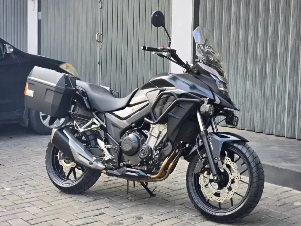 Moge Adventure Honda CB500X th 2018 Original Paint Siap Turing Low Odo