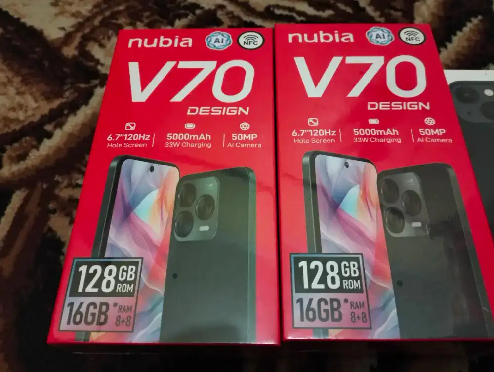 Nubia V70 design Ram 8GB Rom 128GB