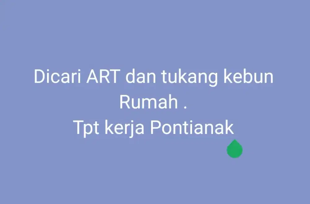 ART n tukang kebun