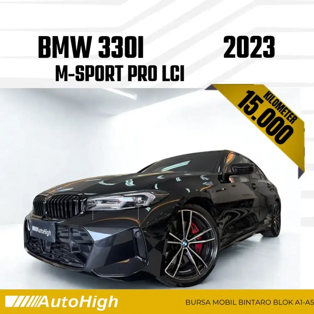 DP10% [Km15.000] 330i M-Sport LCi 2023 Black Reg 2024 #AUTOHIGH