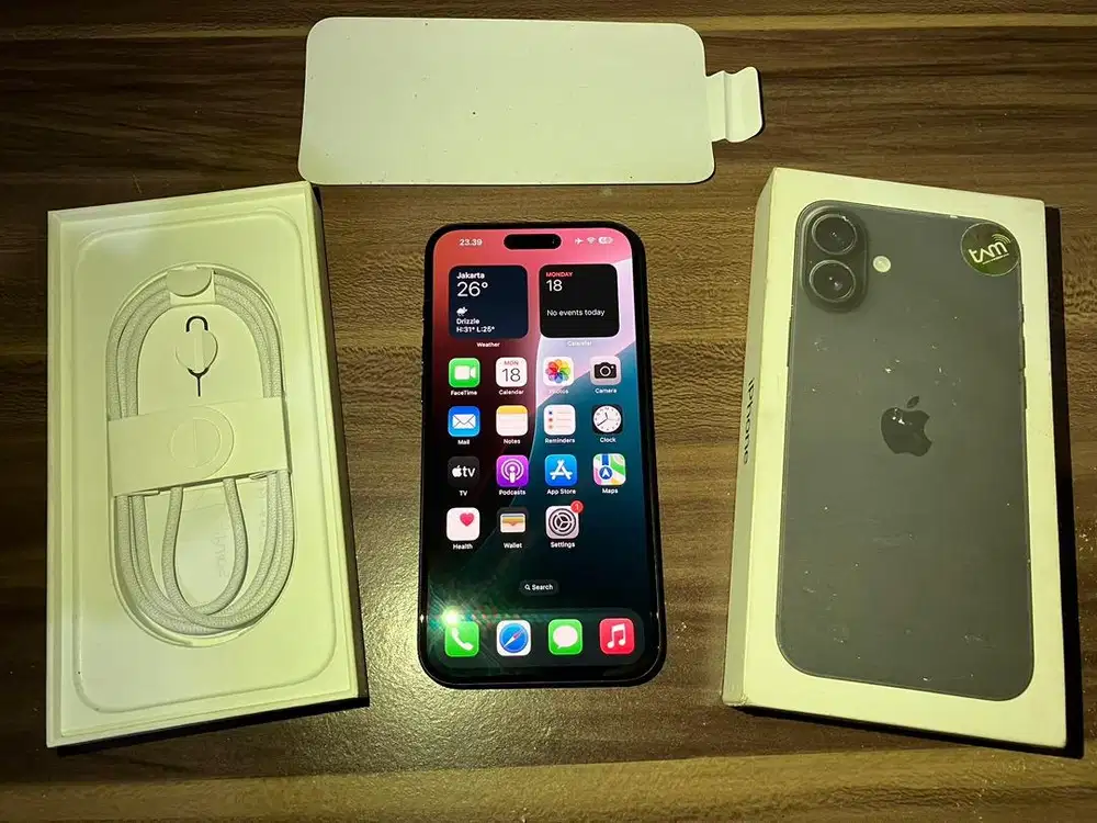 IPHONE 16 PLUS 128GB Black / Hitam EX IBOX