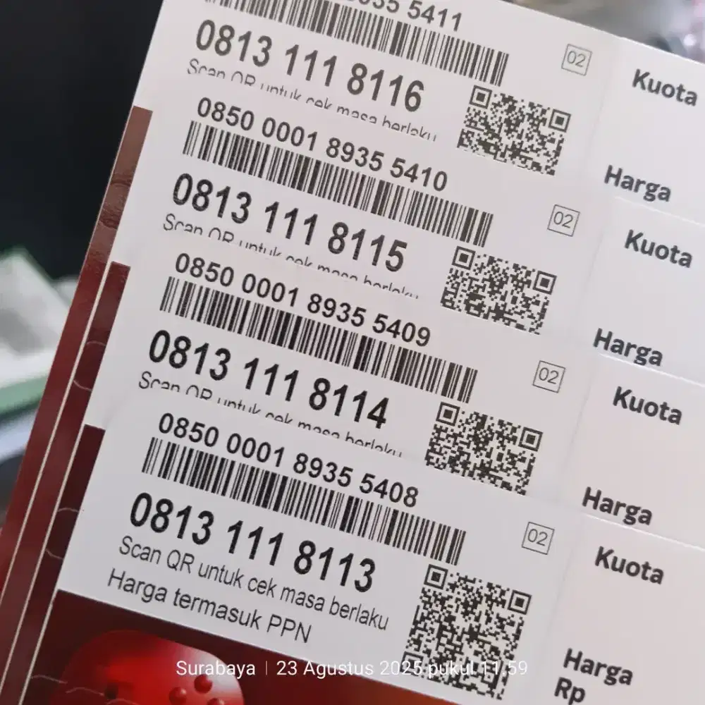 Nomor Cantik Telkomsel Simpati 11digit limited edition