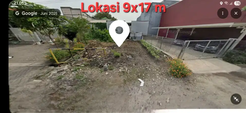 Di sewakan Tanah SHM (9x17m) untuk usaha area GKB