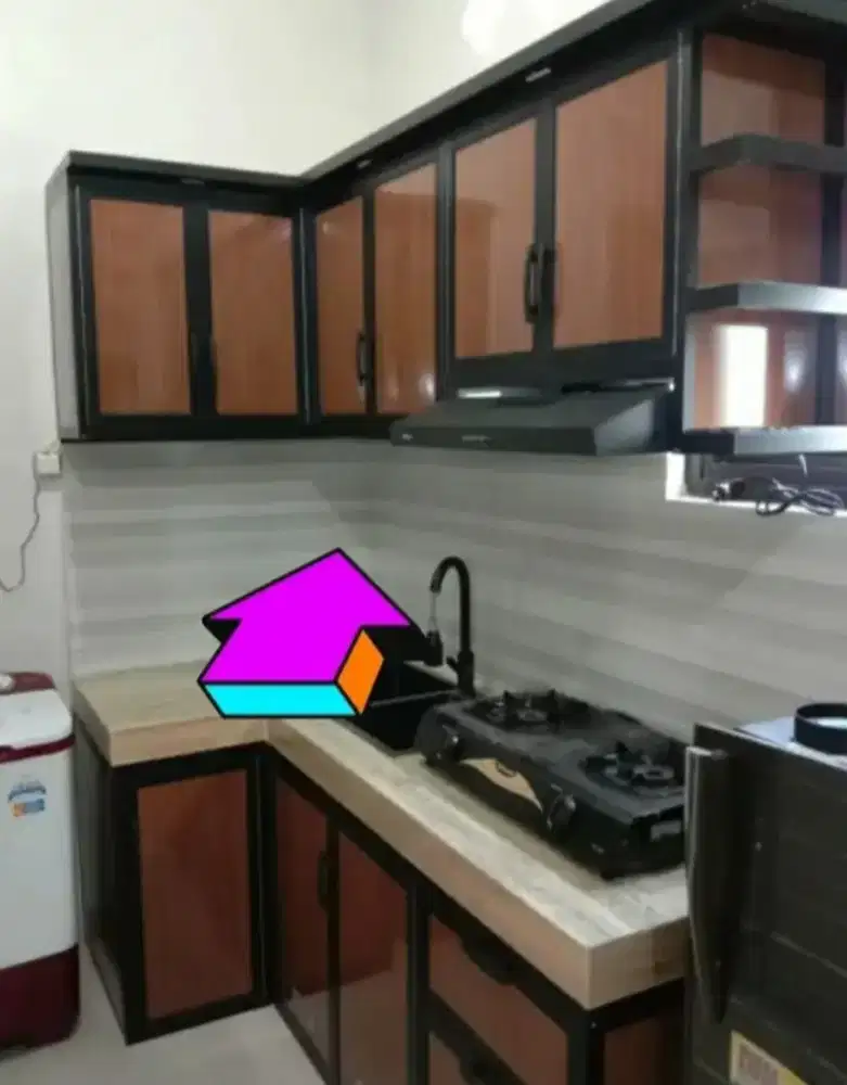 Kitchen set bhn aluminium acp anti rayap anti keropos kuat api# lmpng