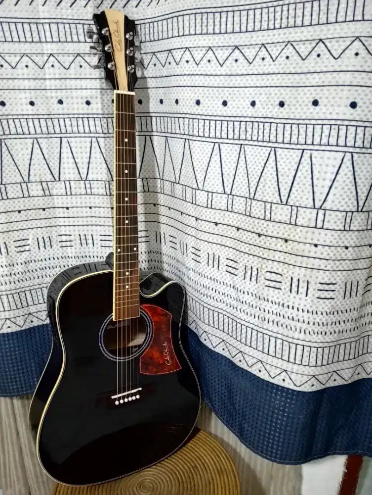 GITAR AKUSTIK ELEKTRIK COLECLARK CUTEWAY JOMBO TANBES