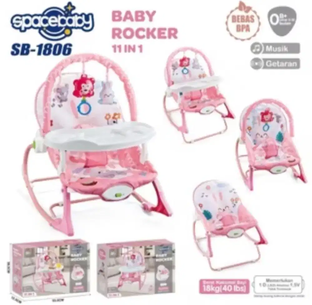 Bouncer Rocker merk Spacebaby