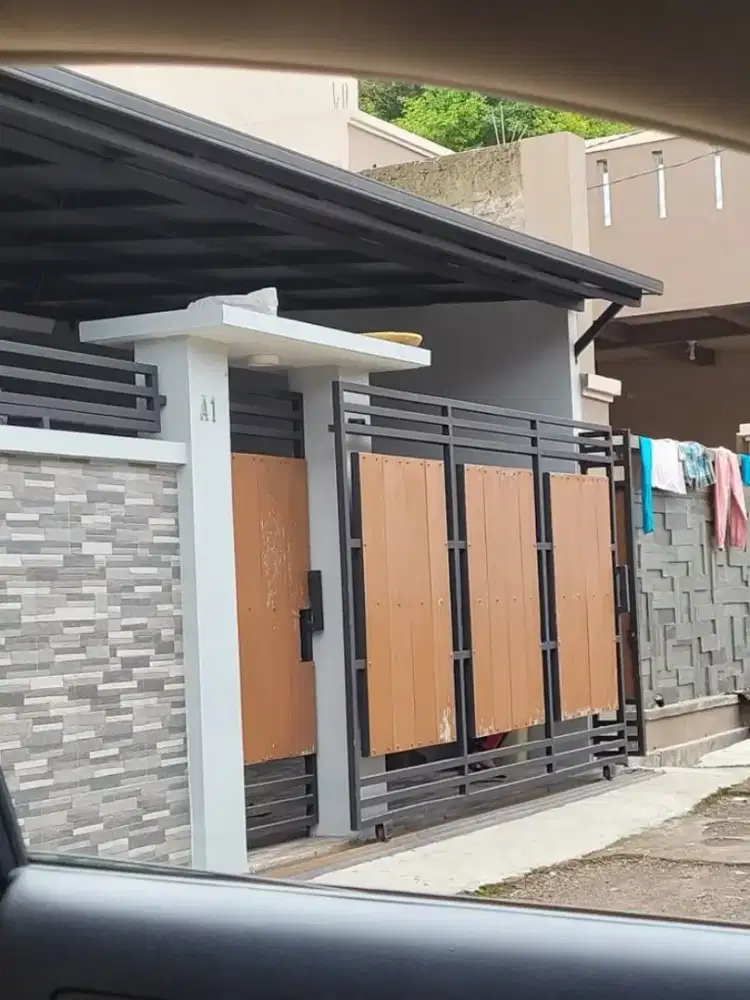 Bengkel las Lampung tralis kanopi pintu pagar gerbang tangga