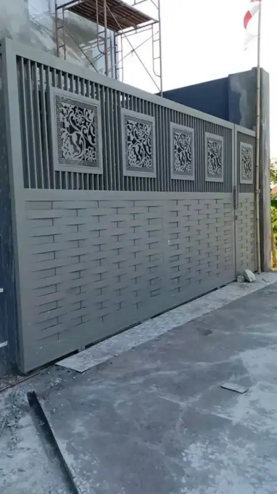 Bengkel las Lampung tralis kanopi pintu pagar gerbang tangga