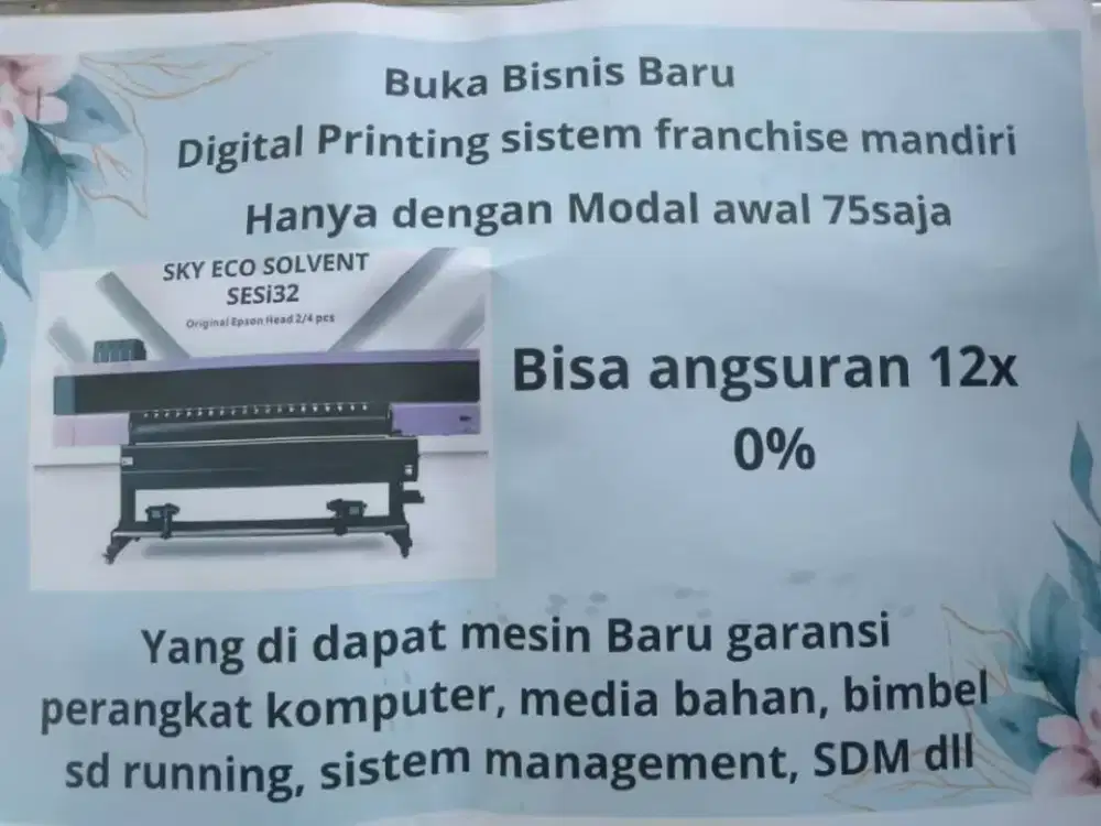 Dijual Mesin Digital PrintingSKY ECO SOLVENT