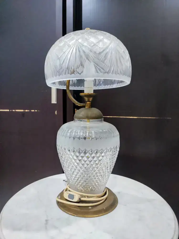 Lampu Meja Kristal Bohemia Eropa