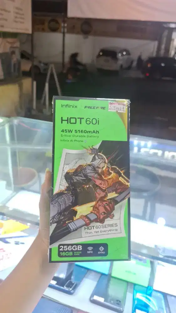 New : Hot 60i 8/256 5200 mah murah