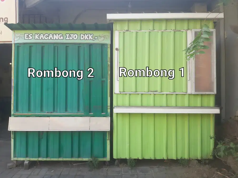 Dijual 2 Rombong kontainer berkualitas
