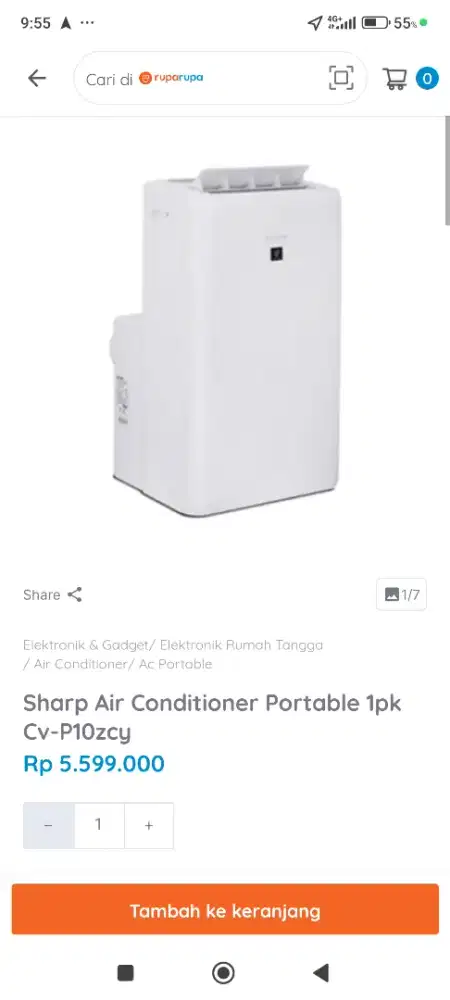 AC portable like new mulus