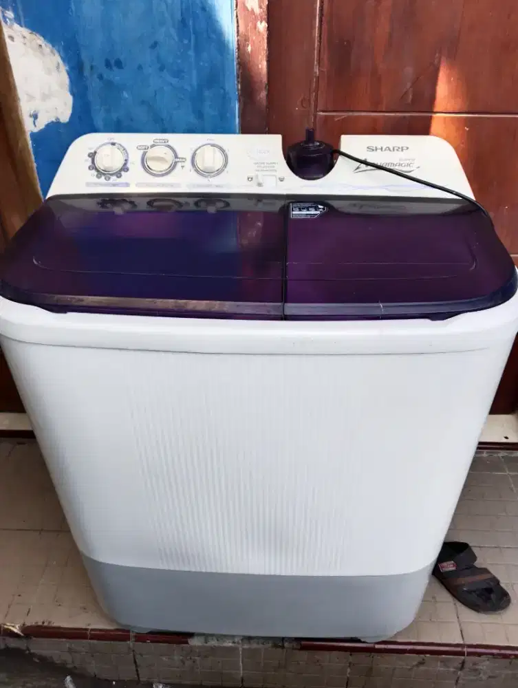 M cuci Sharp 8,5kg normal siap pakai garansi servis 1bln