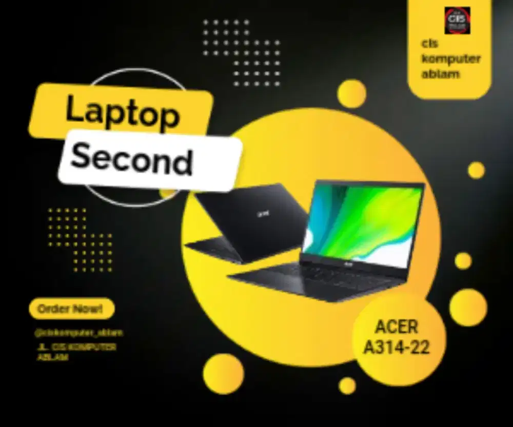 jual laptop second ACER A314-22