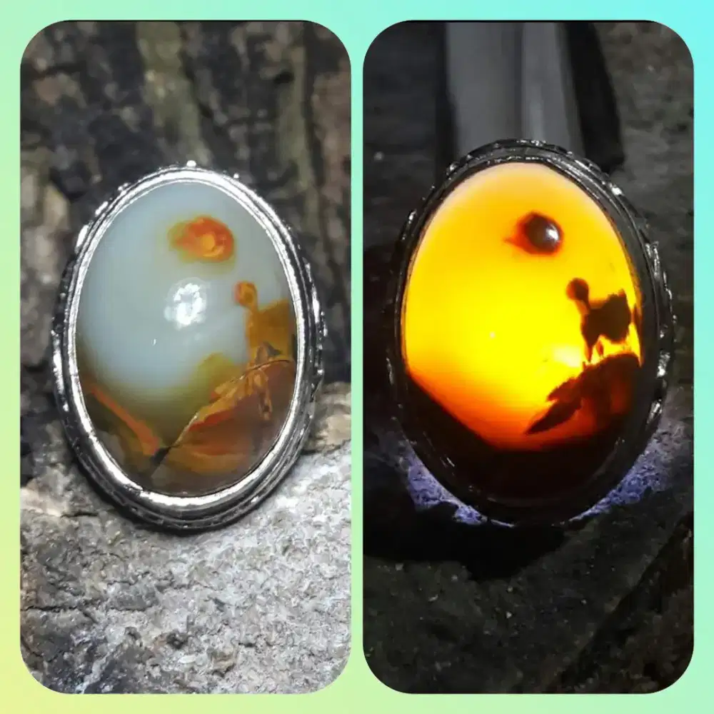 karang Nunggal motif siluet senja di gurun pasir