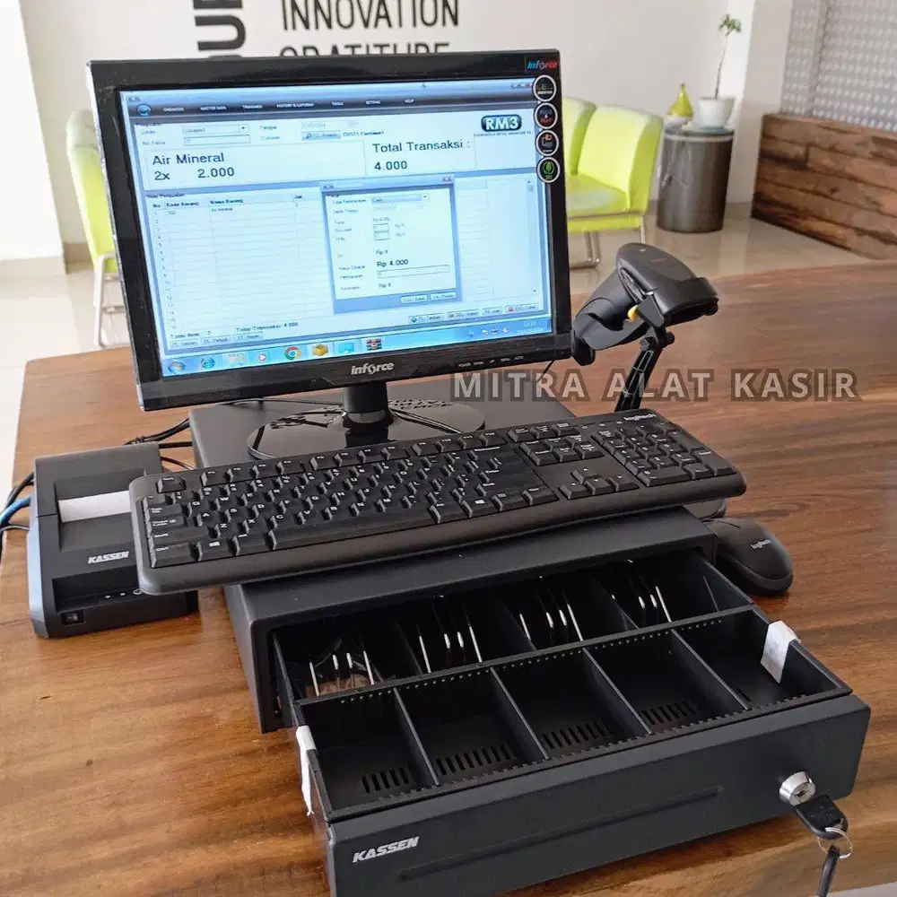 Paket KOMPUTER KASIR LENGKAP, TOKO SEMBAKO, PETSHOP, FROZEN FOOD DLL.