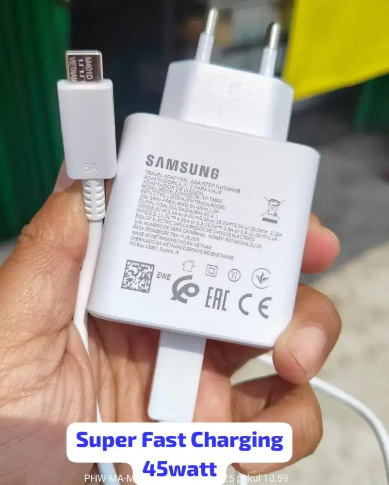 Charger Original Samsung 45watt ( SUPER FAST CHARGING )