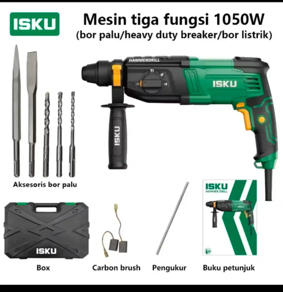 ISKU Hammer Drill Alat Bor