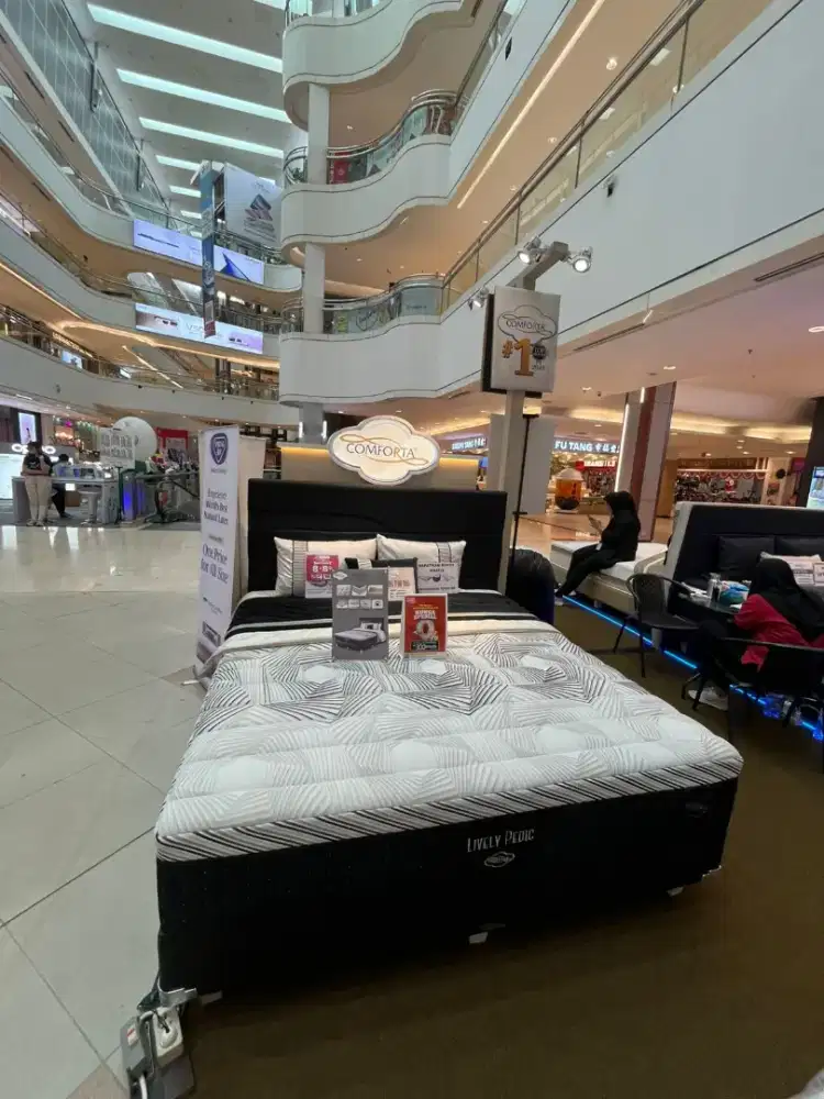 Cicilan springbed mewah merk comforta bunga mulai 0%