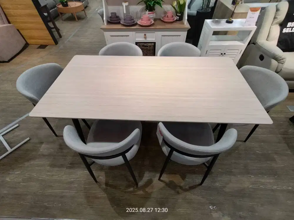 Dining Table STELLAR + 6pcs Dining Chair AXEL