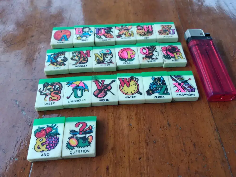 Penghapus Hapusan pensil buku tulis jadul antik kuno lawas