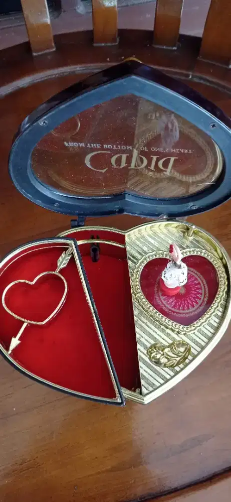 Kotak perhiasan musik balet music box ballerina kotak antik unik