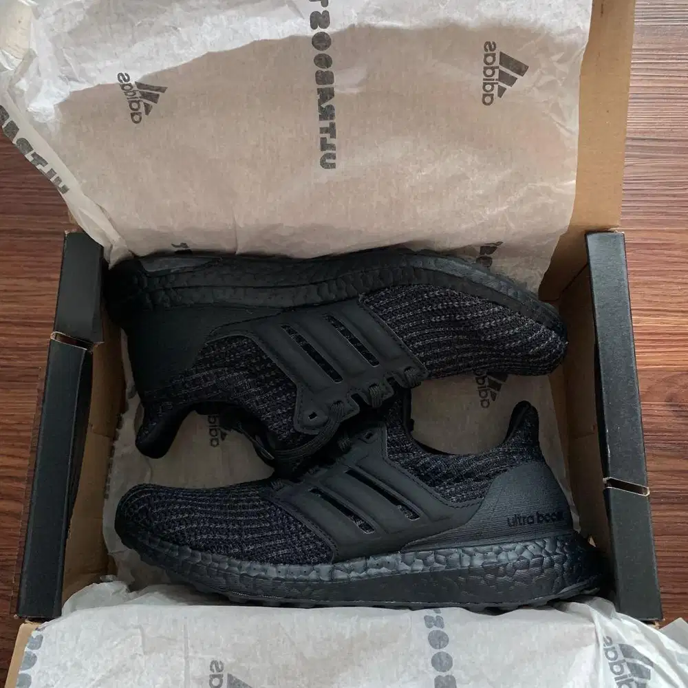 Sepatu Adidas Ultraboost 4.0 DNA Core Black Original | Rare Size 37