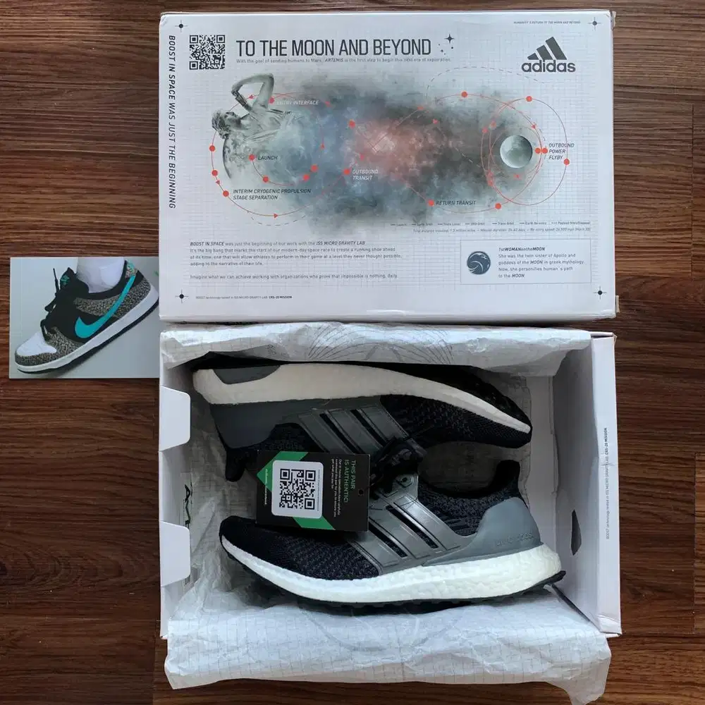 Sepatu Adidas Ultraboost 5.0 DNA NASA Black Carbon Original