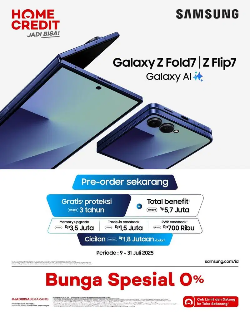 PROMO CICILAN SAMSUNG GALAXY ZFOLD FREE BUDS DAN SPEAKER